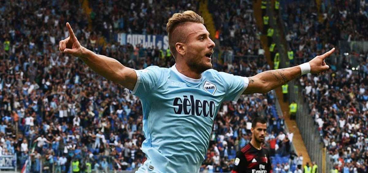 Lazio frena al Milan con triplete del delantero Ciro Immobile