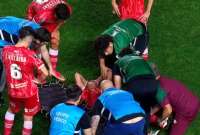 Escalofriante lesión en Copa Libertadores