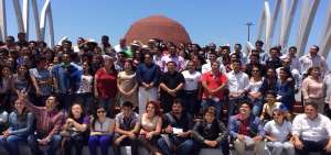 Los delegados juveniles se tomaron una foto grupal antes de finalizar el encuentro en Montecristi.