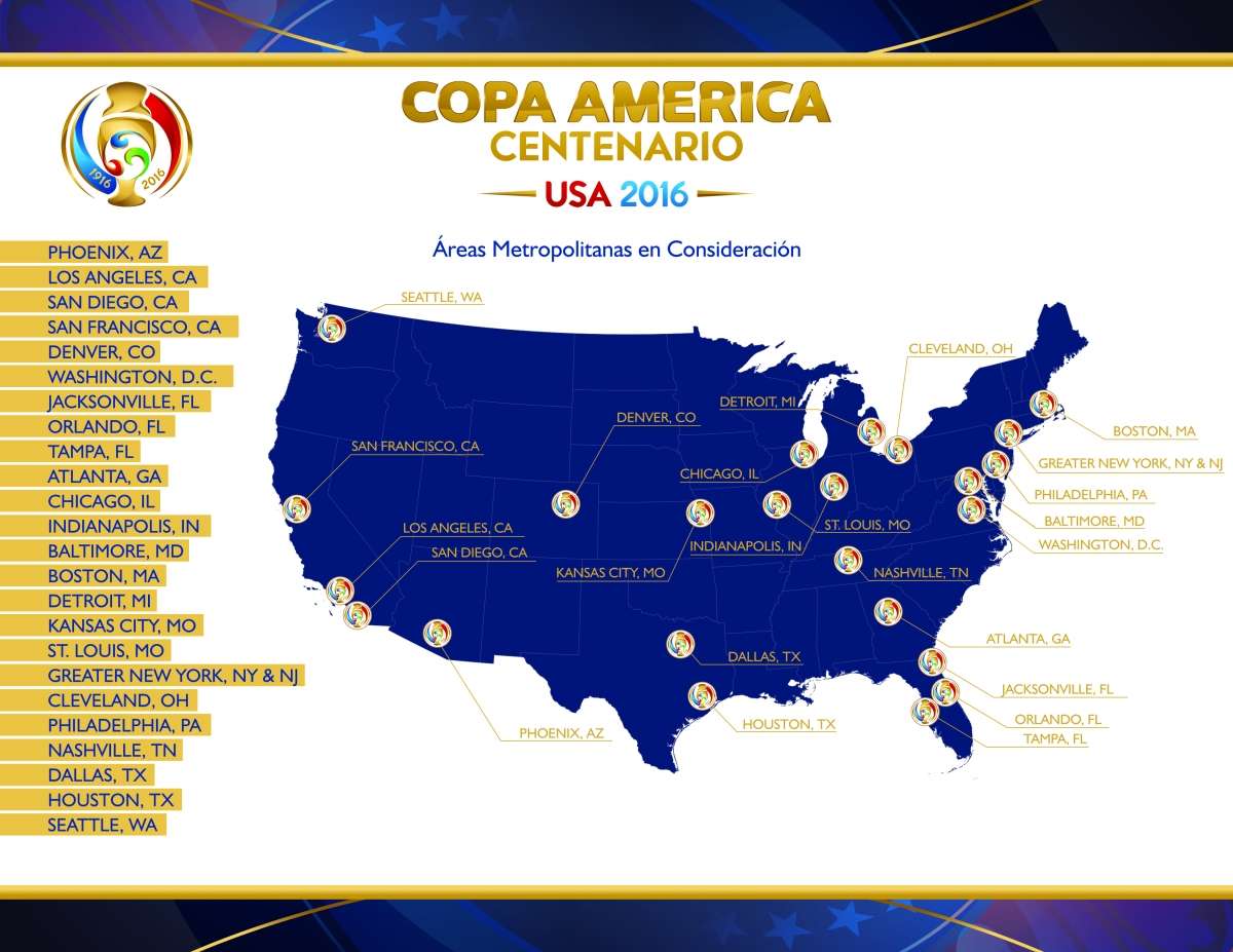 24 ciudades de 18 estados distintos se postularon como sedes de la competici&oacute;n continental. Foto: Tomada de la ecuafutbol.org