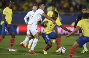 Miller Bola&ntilde;os logr&oacute; anotar su gol en la Copa Am&eacute;rica. Foto: AFP