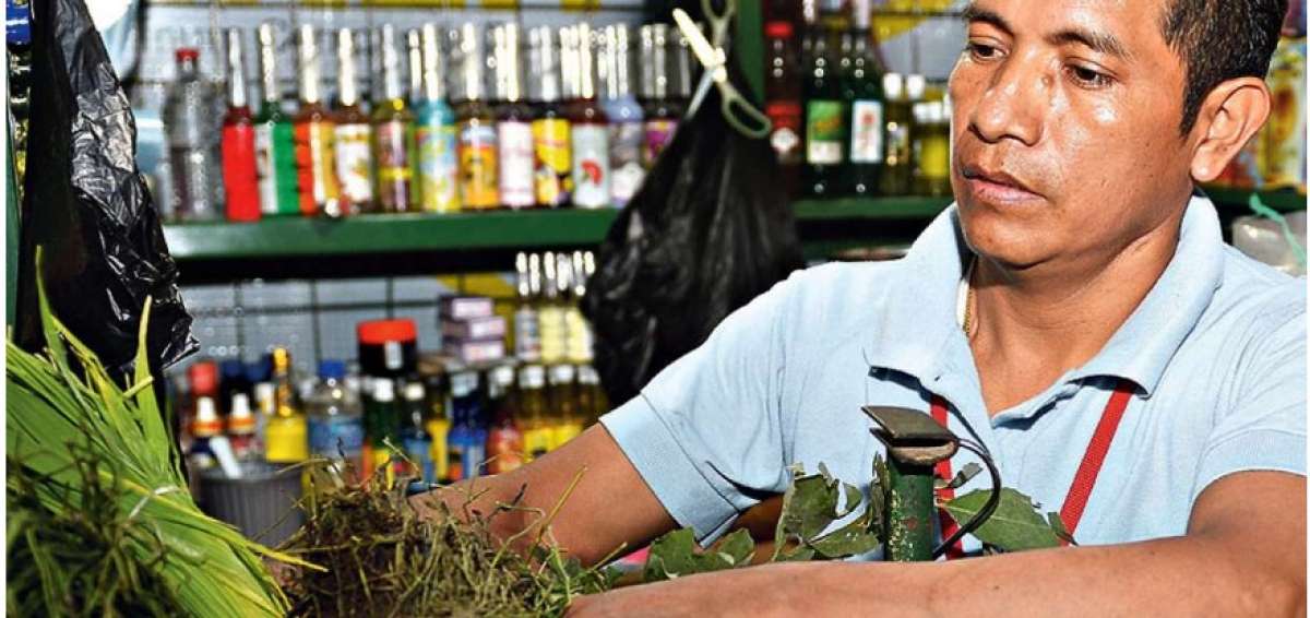Los comerciantes alternan la  venta de plantas en su estado natural y en productos manufacturados, como jarabes, pastillas, champ&uacute;s y mentoles, que tambi&eacute;n son muy solicitados por  las personas que acuden al centro de abastos. 