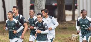 &rarr;Los jugadores de Liga de Quito se entrenaron durante la semana en el complejo ubicado en Pomasqui para preparar el encuentro ante Emelec.  