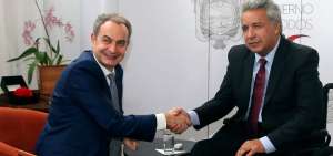 El jefe de Estado, Lenin Moreno, y el expresidente del Gobierno de Espa&ntilde;a, Jos&eacute; Luis Rodr&iacute;guez Zapatero, dialogaron sobre temas de seguridad y unidad de ambas naciones.