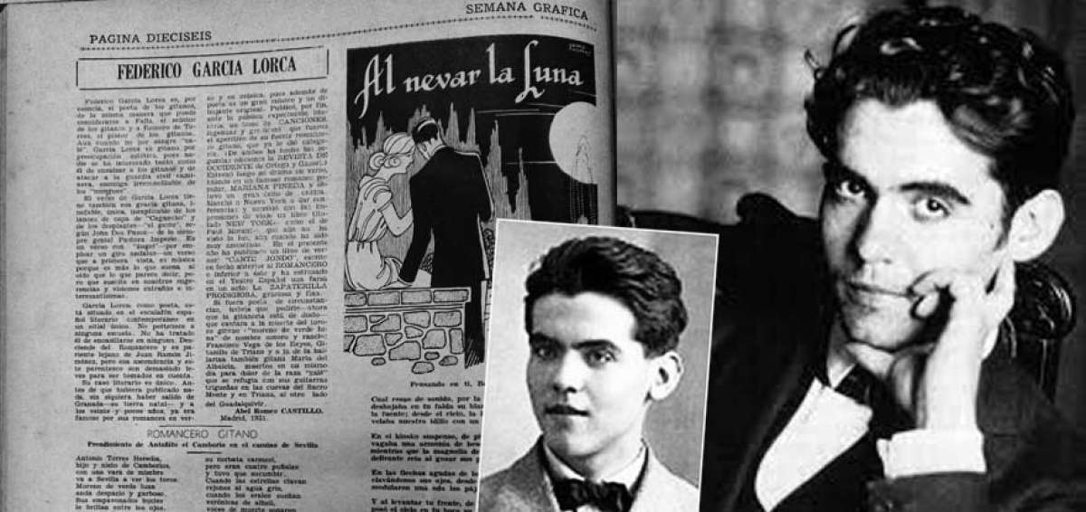Semana  Gr&aacute;fica, p&aacute;gina 16. 1931. Escrito por Abel Romeo  Castillo sobre  Garc&iacute;a Lorca.