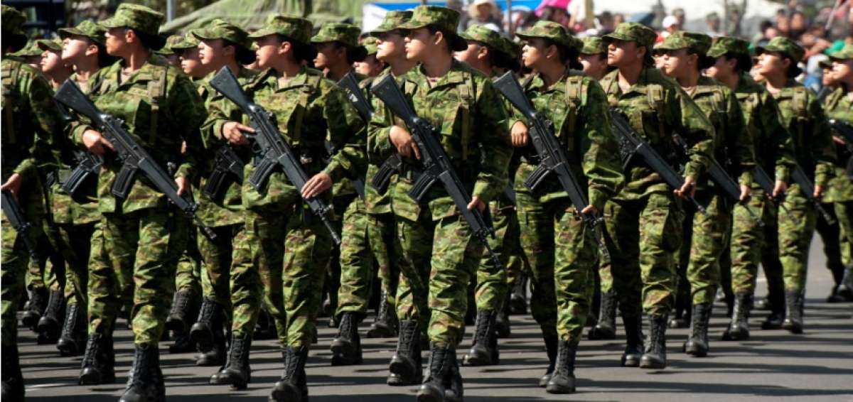Las Fuerzas Armadas recordaron que desde hace varios a&ntilde;os se han "modernizado con la participaci&oacute;n femenina".