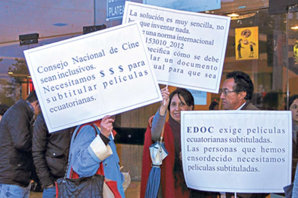 Durante la inauguraci&oacute;n de la XIV edici&oacute;n de los EDOC hubo pedidos de subt&iacute;tulos para los filmes. Foto: Carina Acosta/El Tel&eacute;grafo