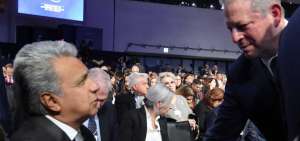 A las 11:30 de Ecuador, el presidente Len&iacute;n Moreno junto con su comitiva, fue parte de la celebraci&oacute;n inaugural del Foro Econ&oacute;mico Mundial en Davos-Suiza.