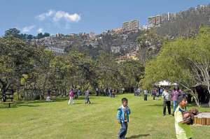 La primera fase del parque de Gu&aacute;pulo, constituida por 19 hect&aacute;reas, fue inaugurada el 26 de diciembre pasado. El espacio fue construido en la hacienda incautada a un exbanquero. FOTO: Santiago Aguirre |  El Tel&eacute;grafo