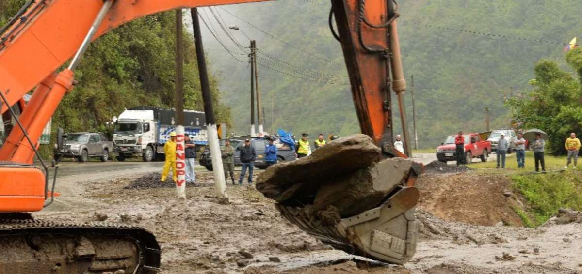 En lo que va del a&ntilde;o se presentaron problemas en la V&iacute;a Ba&ntilde;os-Puyo tras fuertes precipitaciones.