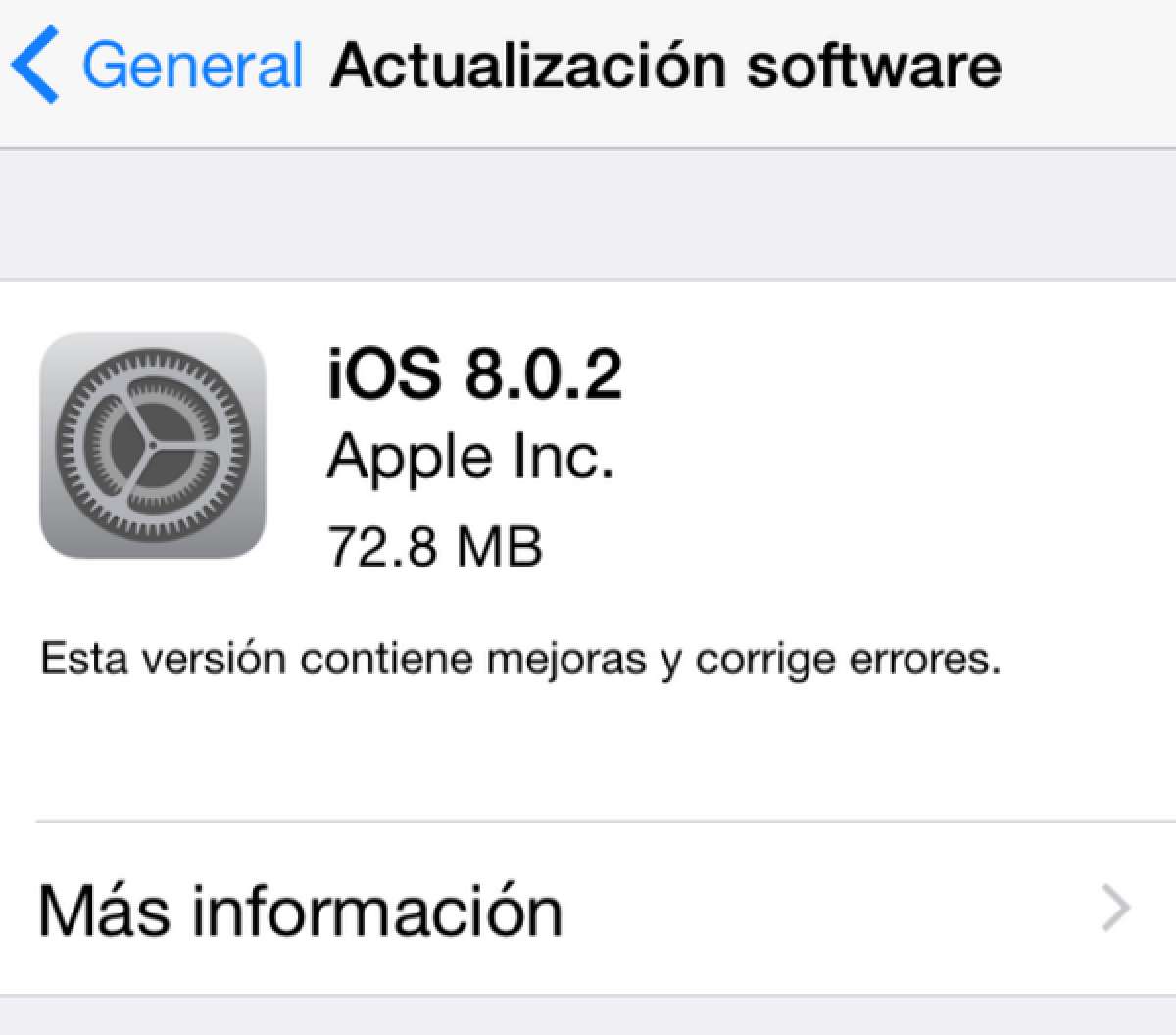 Apple lanza iOS 8.0.2 y corrige errores
