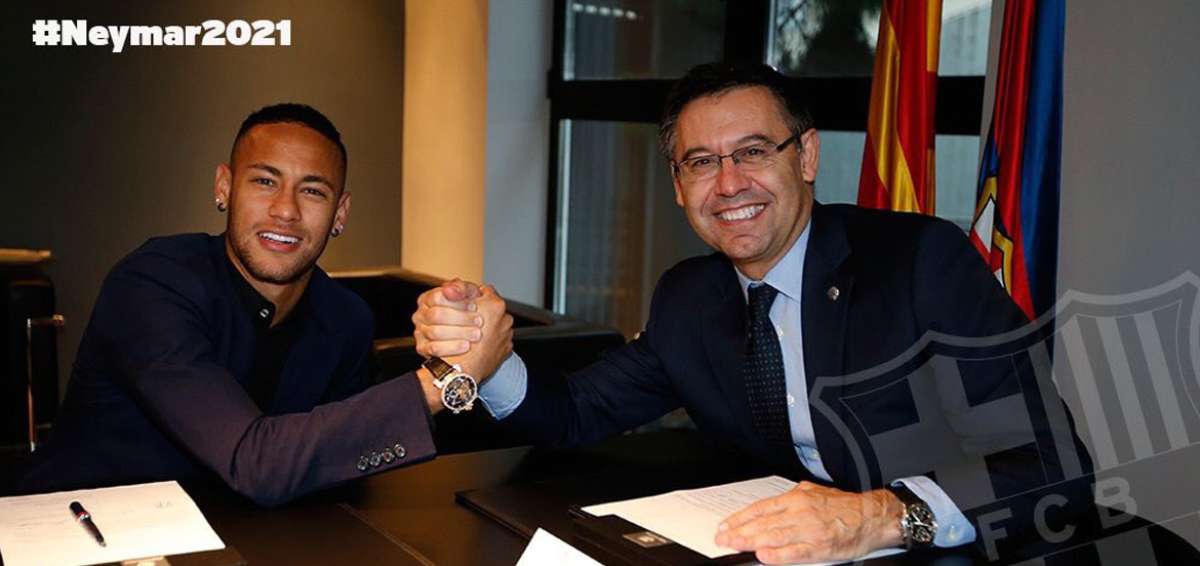 Neymar se siente "en casa" tras firmar su renovaci&oacute;n con el Bar&ccedil;a hasta 2021