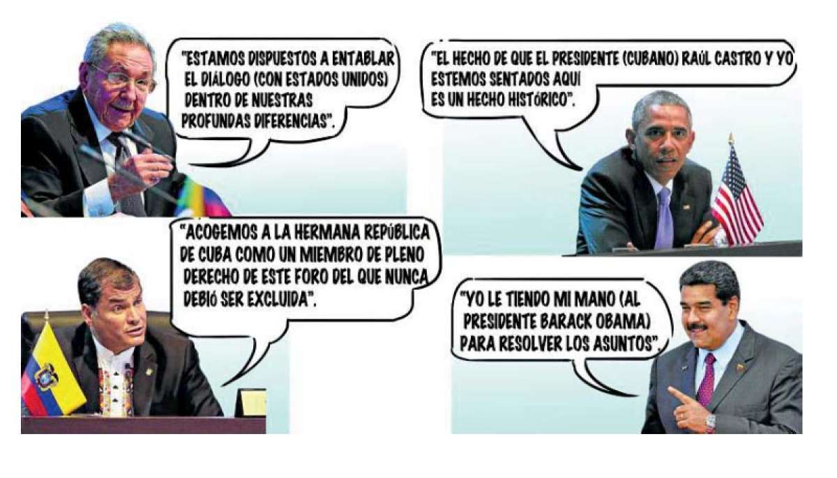 Castro, Obama, Maduro y Correa ponen a debatir a Am&eacute;rica