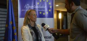 La embajadora de la UE en Ecuador, Marianne Van Steen.