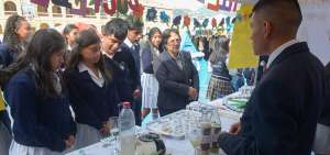 La industrializaci&oacute;n del agave americano (penco) es una de las opciones presentadas en la feria de alumnos del BI.