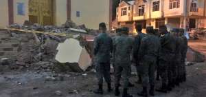 Personas de FFAA permanece en tareas de custodia y apoyo a la poblaci&oacute;n en zonas afectadas por el sismo con epicentro en Per&uacute;.