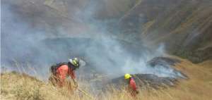 Incendio en Vilcabamba quem&oacute; al menos 60 hect&aacute;reas de pastizal y bosque nativo
