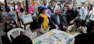 Alumnos de varias instituciones educativas de Quito y sus parroquias mostraron sus habilidades al presidente Moreno y al p&uacute;blico asistente al evento.