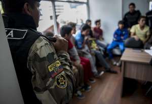 La diligencia se desarroll&oacute; en presencia de los procesados, a quienes se les neg&oacute; el recurso. Foto: Marco Salgado / El Tel&eacute;grafo
