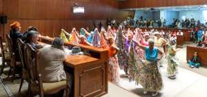 El grupo etario desarroll&oacute; el Festival por los Derechos de los Adultos Mayores, en el sal&oacute;n Jos&eacute; Mej&iacute;a Lequerica de la Asamblea Nacional.