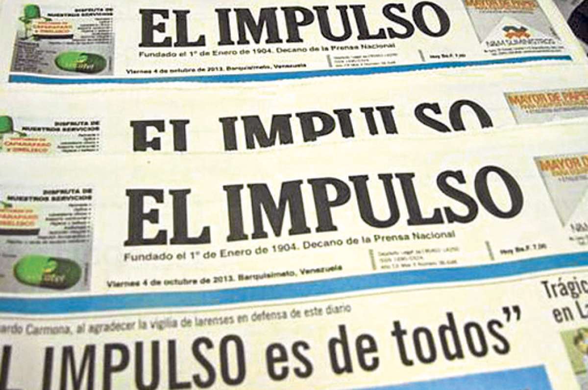 Diario El Impulso de Venezuela  justifica su cierre por falta de papel