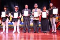En Ibarra se hizo la entrega de credenciales a cuatro asambleístas electos.