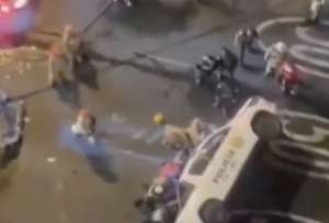 El patrullero qued&oacute; destruido tras el fuerte impacto.