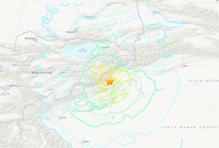 Sismo removió la tierra en la zona fronteriza de China y Kirguistán 