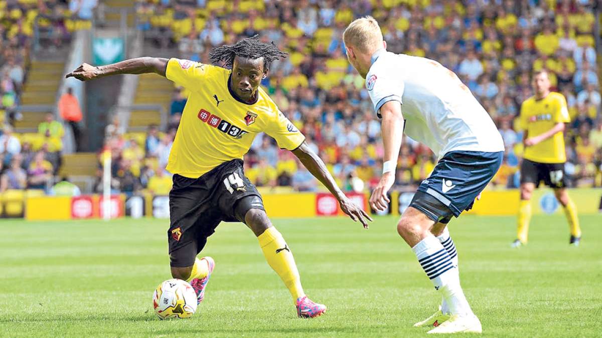 Juan Carlos Paredes (izq.) fue fichado por el Watford en julio de 2014, luego de su actuaci&oacute;n en el Mundial. Foto: Archivo