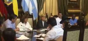 Sesi&oacute;n del Concejo cantonal de Guayaquil.