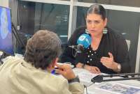 Mónica Palencia, ministra del Interior (e), informó los avances en la Consulta Popular. 