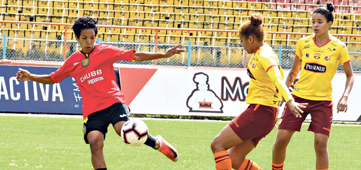 El encuentro entre Deportivo Cuenca y Barcelona, por la fecha 15 de la Superliga Femenina, se jug&oacute; en el estadio Alejandro Serrano Aguilar.