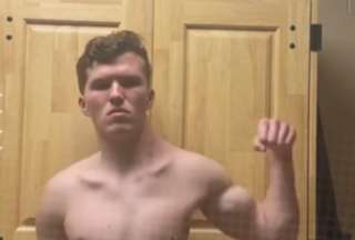 Un joven entrenó en el gimnasio solo de una lado del cuerpo y esto fue lo que pasó.