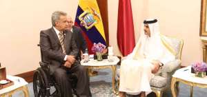 El presidente Len&iacute;n Moreno dialog&oacute; con el emir de Catar, Tamim bin Hamad Al Thani, sobre asuntos bilaterales, as&iacute; como de pol&iacute;tica regional e internacional.