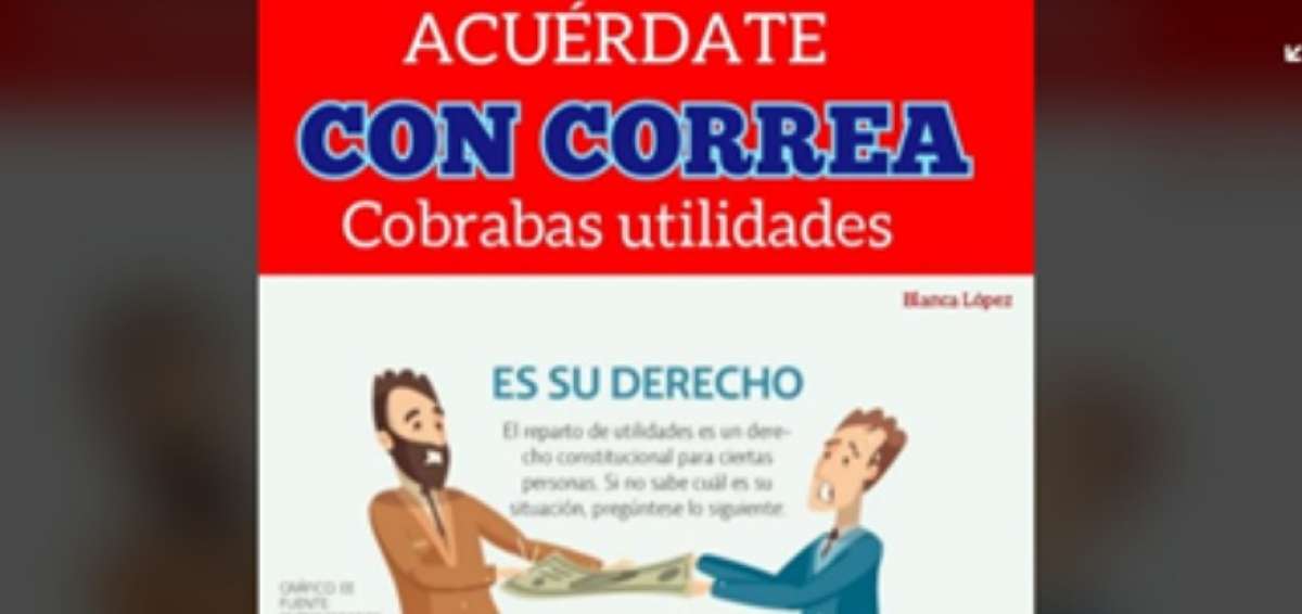 Falso: Con Correa cobrabas utilidades, hoy te botan con $ 20