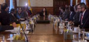 La cita se desarroll&oacute; en el Palacio de Carondelet.