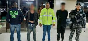Los dos extranjeros fueron detenidos en la parroquia Julio Andrade.