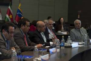 Ernesto Samper, secretario general de Unasur propuso fortalecer la Cruz del Sur, en el marco de las negociaciones de paz con las FARC. Foto: Miguel Jim&eacute;nez / EL TEL&Eacute;GRAFO