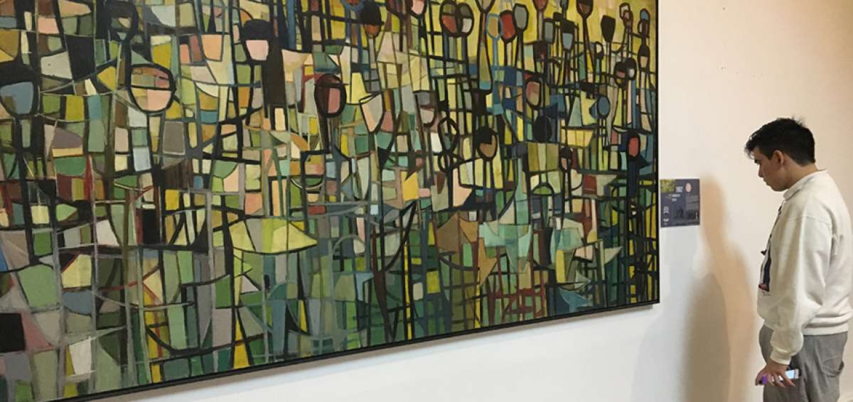 En gran formato se encuentra la obra Libertad, de Humberto Mor&eacute;, ganadora del sal&oacute;n en 1962.