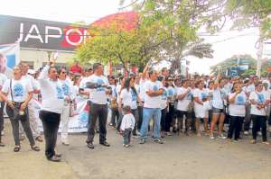 La marcha lleg&oacute; hasta el Palacio de Justicia, ubicado en el centro de Guayaquil.