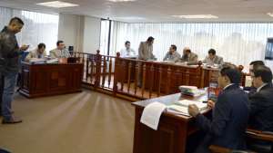 Esta es una de las audiencias para llamar a juicio a expolic&iacute;as acusados de violaci&oacute;n a los derechos humanos. FOTO: MIGUEL JIM&Eacute;NEZ 