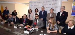 El ministro Iv&aacute;n Ontaneda explica en l&iacute;neas generales la realizaci&oacute;n de la cita comercial entre Ecuador y Estados Unidos en diciembre pr&oacute;ximo.