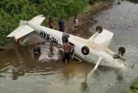 Pastaza: Una avioneta cayó minutos después de despegar