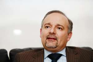 Richard Espinosa, presidente del Directorio del IESS. Foto: Carina Acosta/El Tel&eacute;grafo