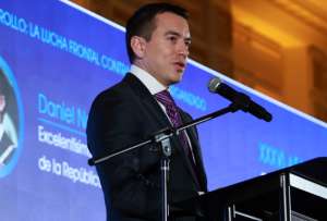 El presidente Noboa destacó la reducción del Riesgo País como uno de los logros de su mandato. 