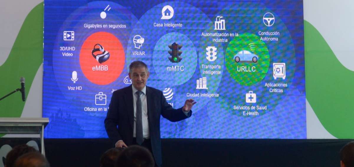 Jos&eacute; Luis Calvo, director de Ventas de ZTE para Telef&oacute;nica, durante una conferencia sobre la tecnolog&iacute;a 5G.
