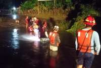 Las fuertes lluvias dejaron inundaciones en Chone