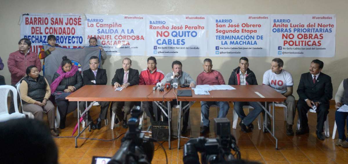 Representantes de 11 barrios del noroccidente de Quito aseguraron que no permitir&aacute;n expropiaciones.