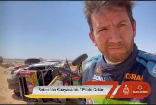 Sebastián Guayasamín sufrió un fuerte accidente en el Rally Dakar 2022