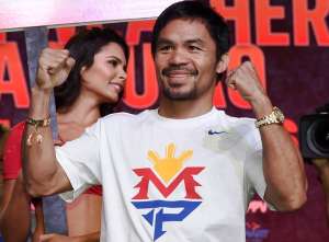 Pacquiao no se present&oacute; en la funci&oacute;n ante los fans, y opt&oacute; por dar una rueda de prensa a un muy selecto grupo de medios nacionales y de su pa&iacute;s. Foto: Agencia AFP